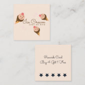 Groovy Ice Cream Cone Shopリワード ロイヤリティカード (正面/裏面)