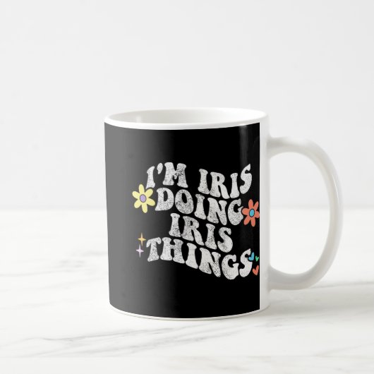 Groovy Imアイリスアイリスアイリスを行うおもしろい母Da コーヒーマグカップ (右)