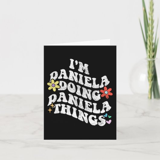Groovy Im Daniela Things Mothe おもしろい Daniela カード (正面)
