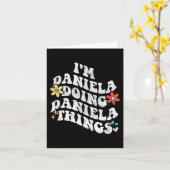 Groovy Im Daniela Things Mothe おもしろい Daniela カード (黄色い花)