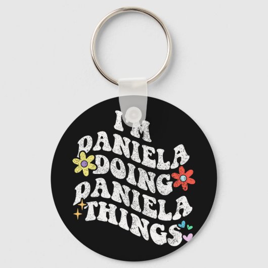 Groovy Im Daniela Things Mothe おもしろい Daniela キーホルダー (正面)