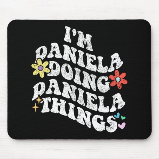 Groovy Im Daniela Things Mothe おもしろい Daniela マウスパッド (正面)