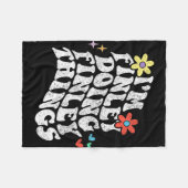 Groovy Im Finley Things Mothersを実行おもしろい中 フリースブランケット (正面(横))