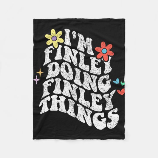 Groovy Im Finley Things Mothersを実行おもしろい中 フリースブランケット (正面)