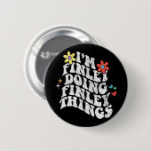 Groovy Im Finley Things Mothersを実行おもしろい中 缶バッジ (正面&裏面)