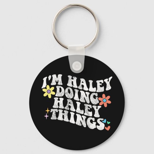Groovy Im Haleyヘイリーの母を行おもしろいう キーホルダー (正面)