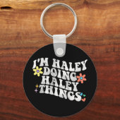 Groovy Im Haleyヘイリーの母を行おもしろいう キーホルダー (正面)