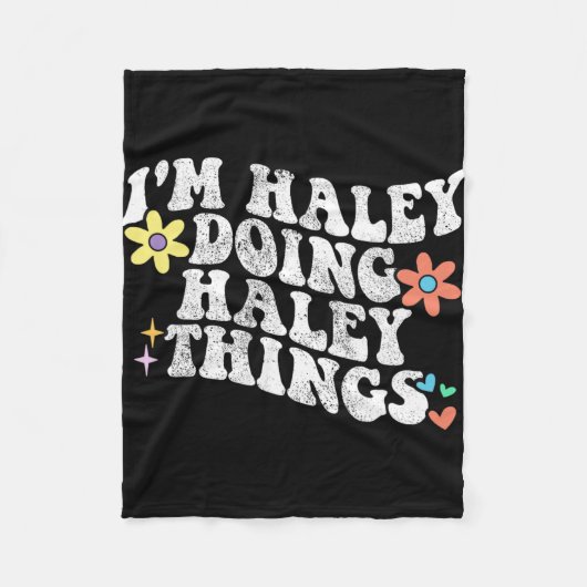 Groovy Im Haleyヘイリーの母を行おもしろいう フリースブランケット (正面)