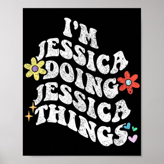 Groovy Im Jessica Things Mothe おもしろいJessica ポスター (正面)