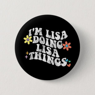 Groovy Im Lisa Things おもしろい母Da 缶バッジ