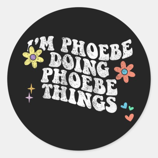 Groovy Im PhoebeでPhoebe Things Mothersを実行おもしろい中 ラウンドシール (正面)