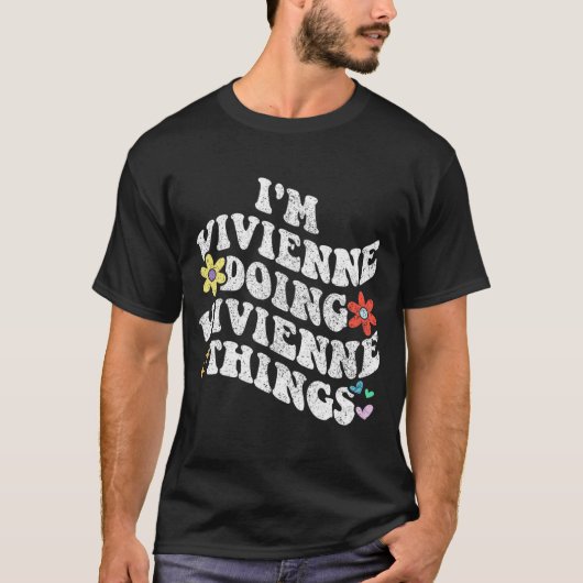 Groovy Im Vivienneヴィヴィヴィアンおもしろいヌ Tシャツ (正面)