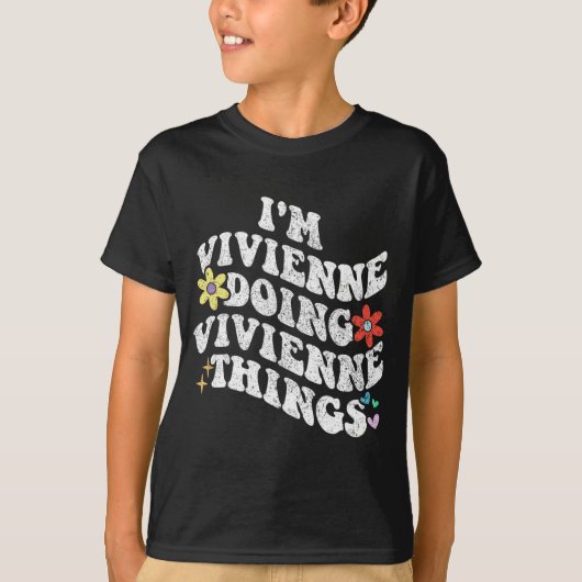 Groovy Im Vivienneヴィヴィヴィアンおもしろいヌ Tシャツ (正面)