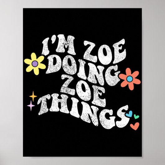 Groovy Im Zoe雑貨をおもしろい母親の日 ポスター (正面)