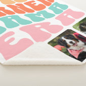 Groovy In My Berner Mama Era Bernese Mountain Dog シェルパブランケット (3/4)