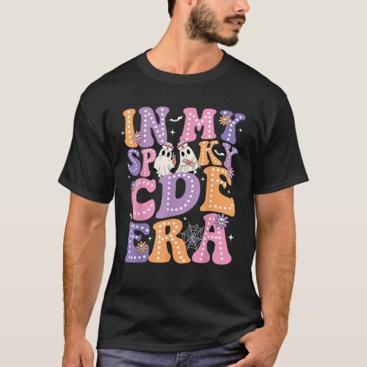 Groovy In My CDEエラ不気味幽霊ナースハロウィン Tシャツ (正面)