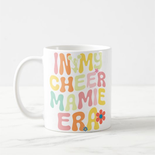 Groovy In My Cheer Mamie Era Cheerleading Lover コーヒーマグカップ (左)