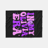 Groovy In My Olivia Era For Men Women Kids Funny S フリースブランケット (正面(横))