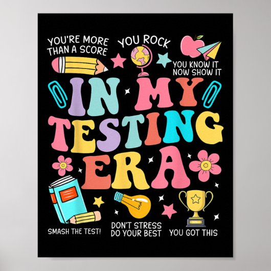 Groovy In My Testing Era やる気を起こさせる先生・テスト ポスター (正面)