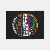 Groovy Inclusion Paraeducator – 特別教育 フリースブランケット (正面(横))