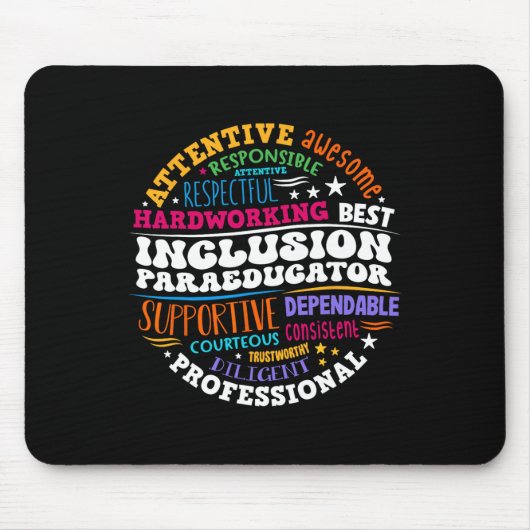 Groovy Inclusion Paraeducator – 特別教育 マウスパッド (正面)