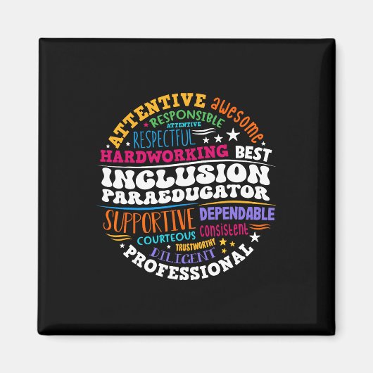 Groovy Inclusion Paraeducator – 特別教育 マグネット (正面)