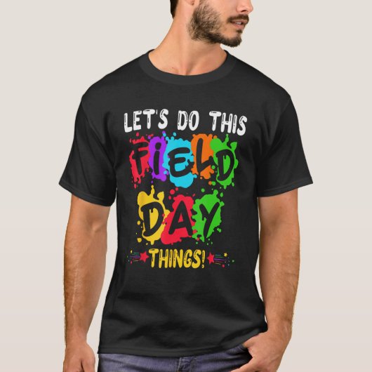 Groovy It s Field Day Vibes   For Teacher Kid 2023 Tシャツ (正面)