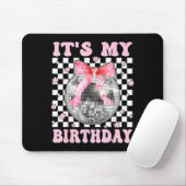 Groovy It's My Birthday Teens Girls Disco Ball Coq マウスパッド (マウス)