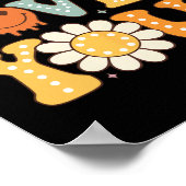 Groovy Jesus Loves You Kids Women Faitutiful Faith ポスター (角)