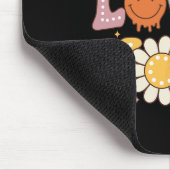 Groovy Jesus Loves You Kids Women Faitutiful Faith マウスパッド (コーナー)