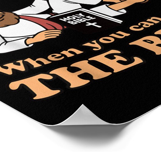 Groovy Jesus Why Open Your Legs When You Can Open  ポスター (角)