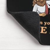 Groovy Jesus Why Open Your Legs When You Can Open  マウスパッド (コーナー)