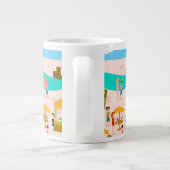 Groovy Jetセットプールパーティー ジャンボコーヒーマグカップ (裏面)