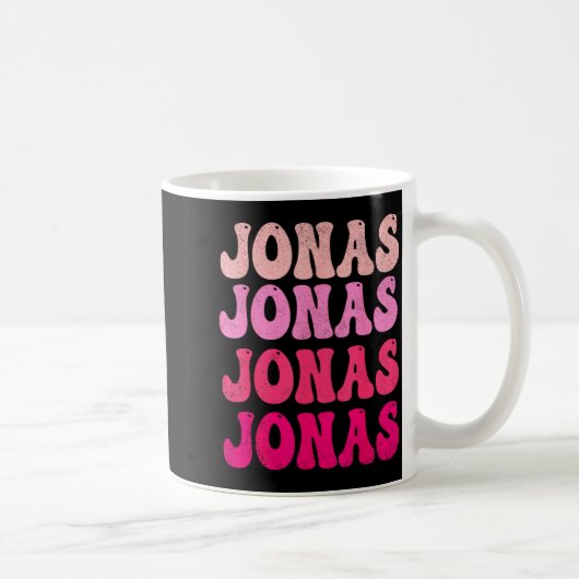 Groovy Jonas First Name D I Love Jonas Tees Meme コーヒーマグカップ (右)