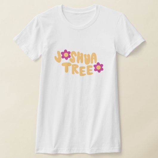 Groovy Joshuaツリー女性のティー Tシャツ (レイダウン)