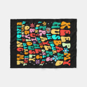 Groovy Keep My Husband In Your Prayers I Don't Hav フリースブランケット (正面(横))