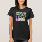 Groovy KINDNESS IS ALWAYS COOL Retro Stop Bullying Tシャツ (正面)