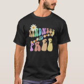 Groovy KINDNESS IS FREE Retro Stop Bullying Choose Tシャツ (正面)