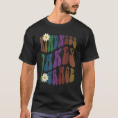 Groovy KINDNESS TAKES COURAGE Retro Anti Bullying  Tシャツ (正面)