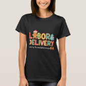 Groovy Labor And Delivery Christmas L&amp;d Nurse  Tシャツ (正面)