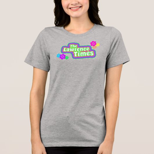 Groovy Lawrence Timesフェムフラワーグレー トライブレンドＴシャツ (正面)