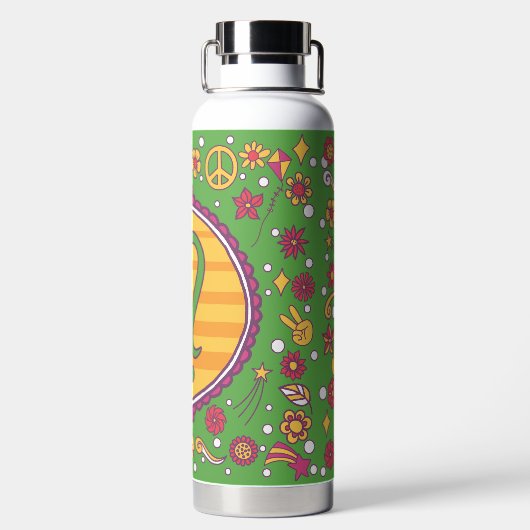 Groovy Leo Custom ウォーターボトル (背面)