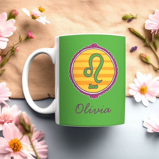 Groovy Leo Custom コーヒーマグカップ