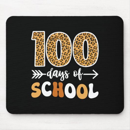 Groovy Leopard 100th Day Of School先生キッズ10 マウスパッド (正面)