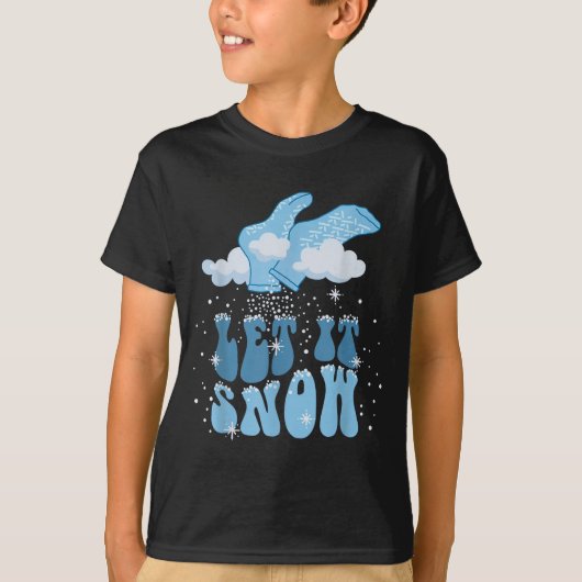 Groovy Let It Snow Pct Patient Care Tech Nurse Chr Tシャツ (正面)
