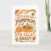 Groovy Let's Give 'Em Pumpkin to Talk About カード (正面)