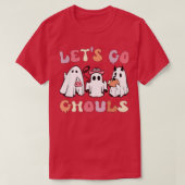 Groovy Let's Go Ghouls Halloween Ghost Funny Ghost Tシャツ (デザイン正面)