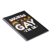 Groovy LGBTプライドサウンドゲイIm ノートブック (右側)
