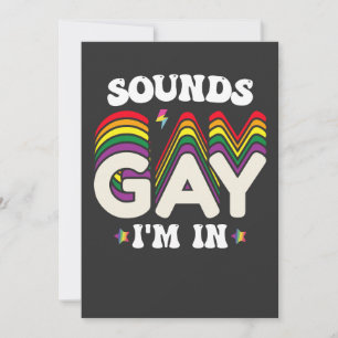 Groovy LGBTプライドサウンドゲイIm 招待状