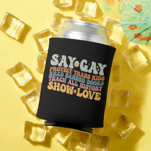 Groovy LGBT Sayゲイスト保護ス読・キッズブック 缶クーラー (インサイチュ 夏)